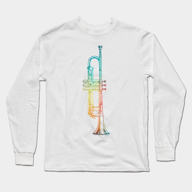 Rainbow cornet Long Sleeve T-Shirt by AdiDsgn